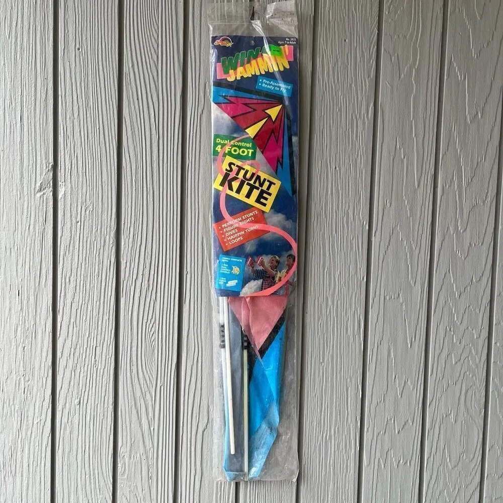 Vintage 1990 Spectra Star Dual Control Stunt Kite NIP Deadstock 4'